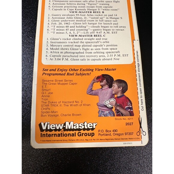 Vintage View-Master Spaceport USA NASA Kennedy 3 Reel Set 21 3D Pics - Picture 6 of 6